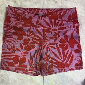 Floral Red Women's Shorts
